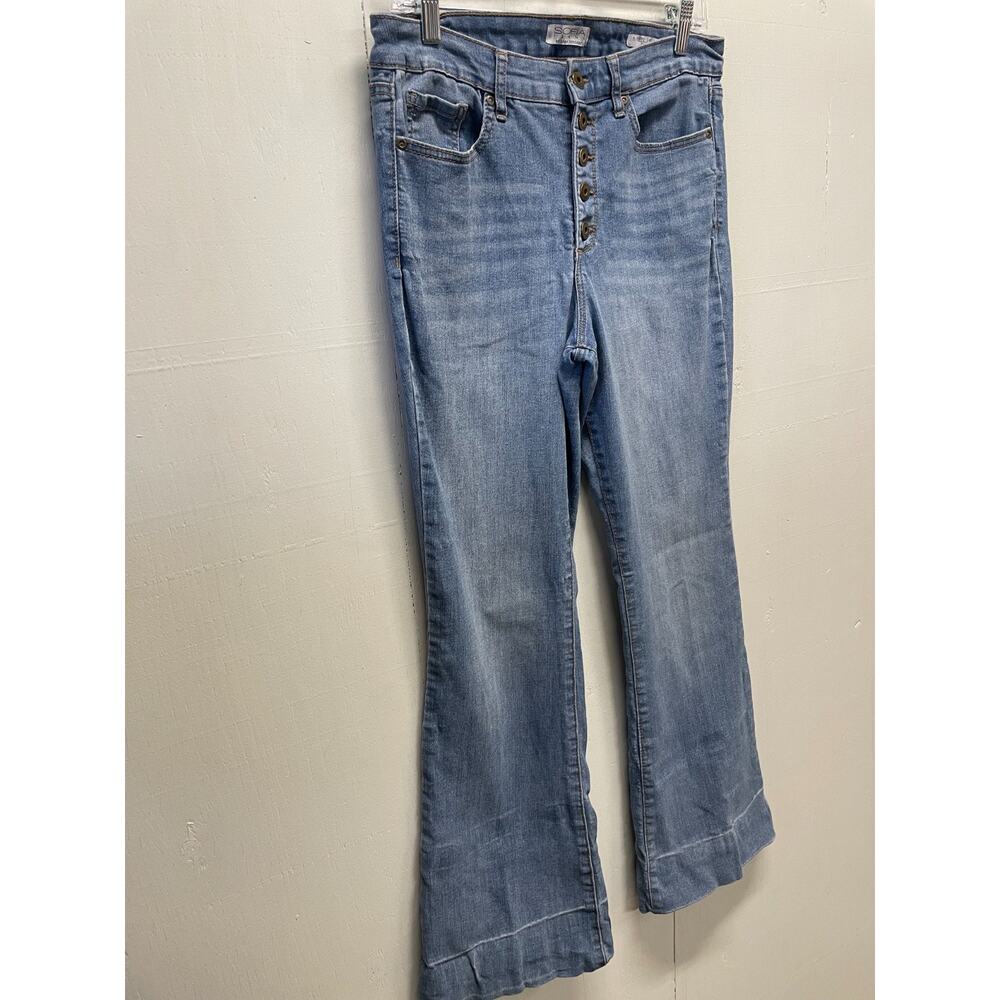 Sofia Vergara Women's Jeans Size 12 Melisa Flare Leg 5 Button Closure - Picture 2 of 8